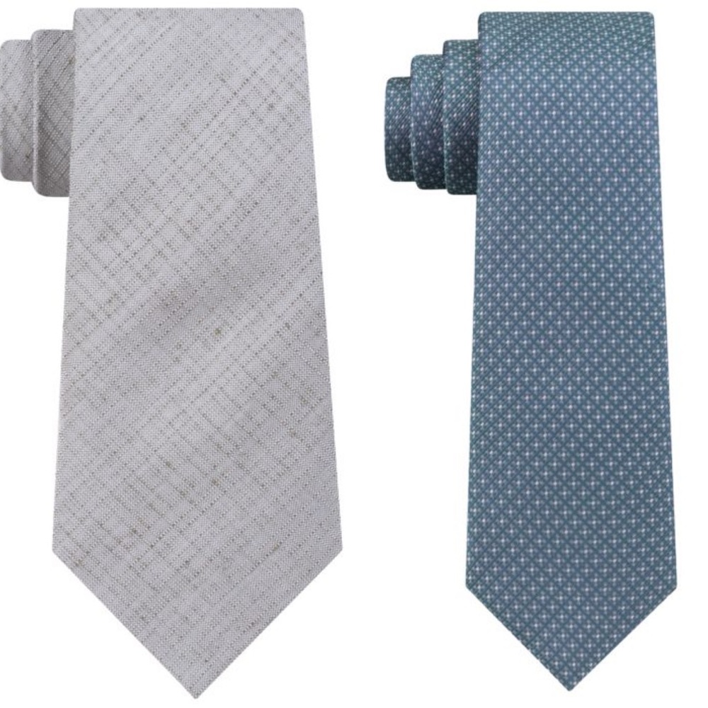 DKNY Gray or Blue Patterned Designer Ties